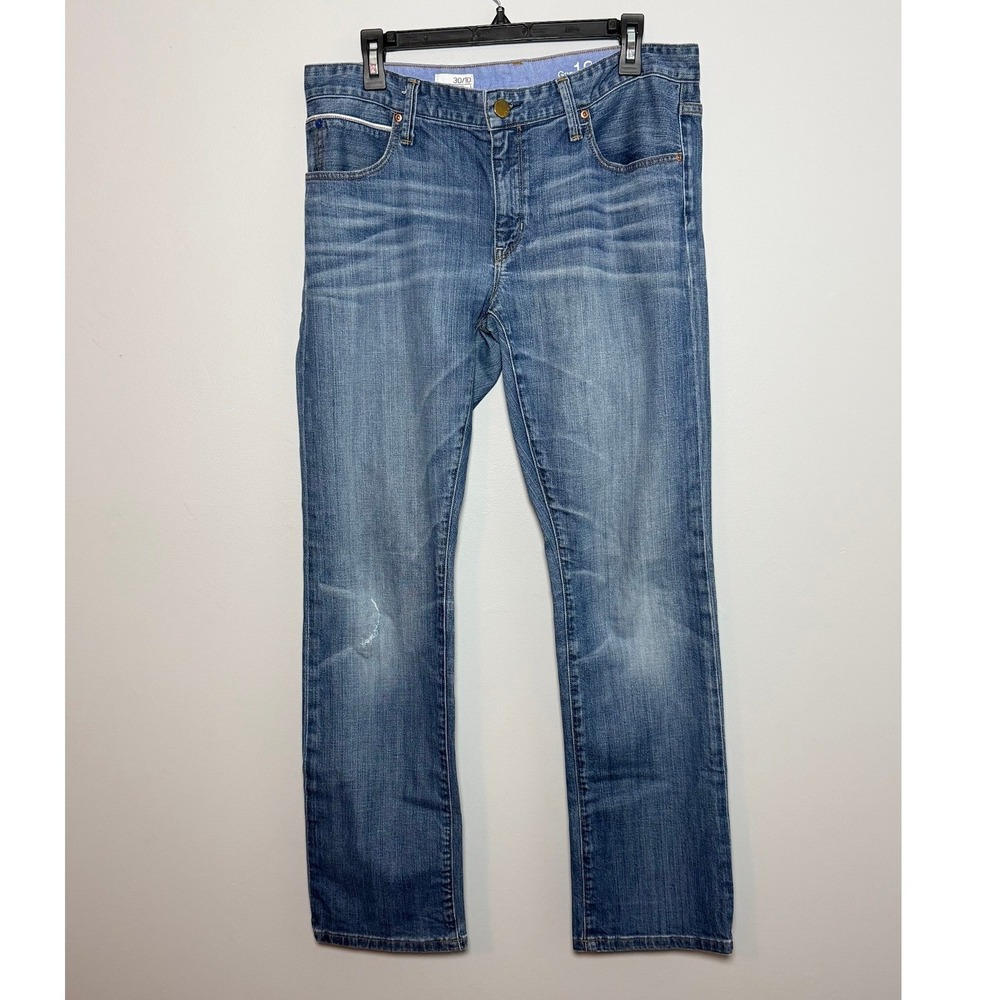 Gap 1969 Boyfriend Jeans Womens 30/10 Destructed Light Wash Blue Denim 690467-00